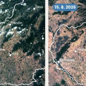 Snímky porovnávali súčasný stav s rokom 2024.