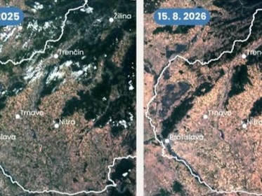 Snímky porovnávali súčasný stav s rokom 2024.