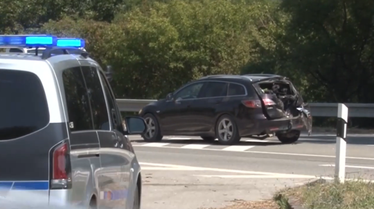 Auto po dopravnej nehode.