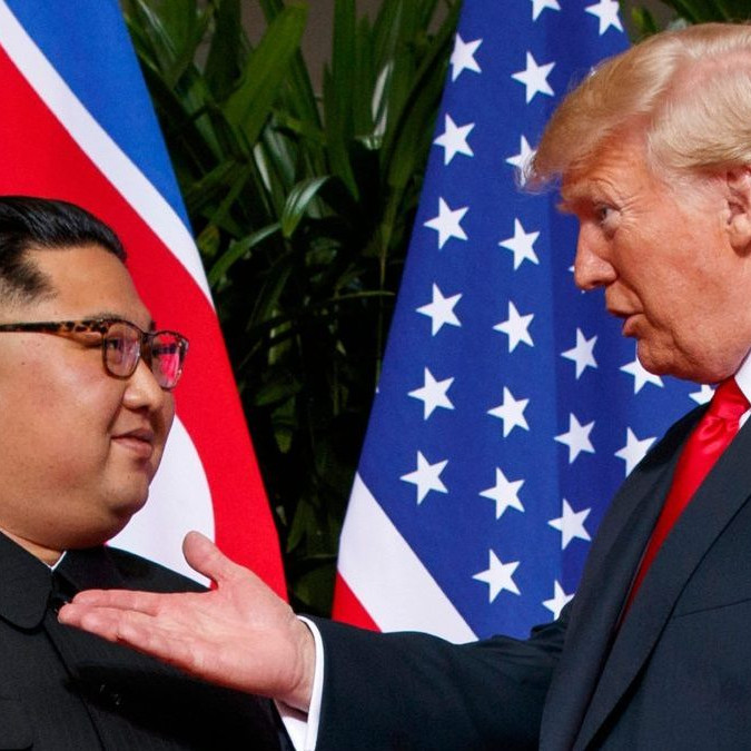 Kim Čong-un a Donald Trump.