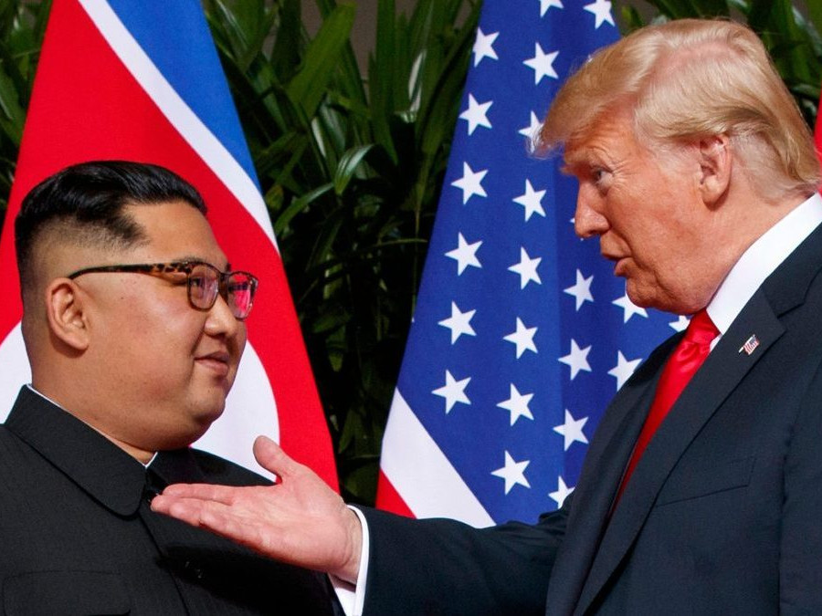 Kim Čong-un a Donald Trump.