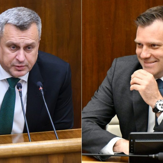 Na snímke Andrej Danko a Tomáš Taraba.