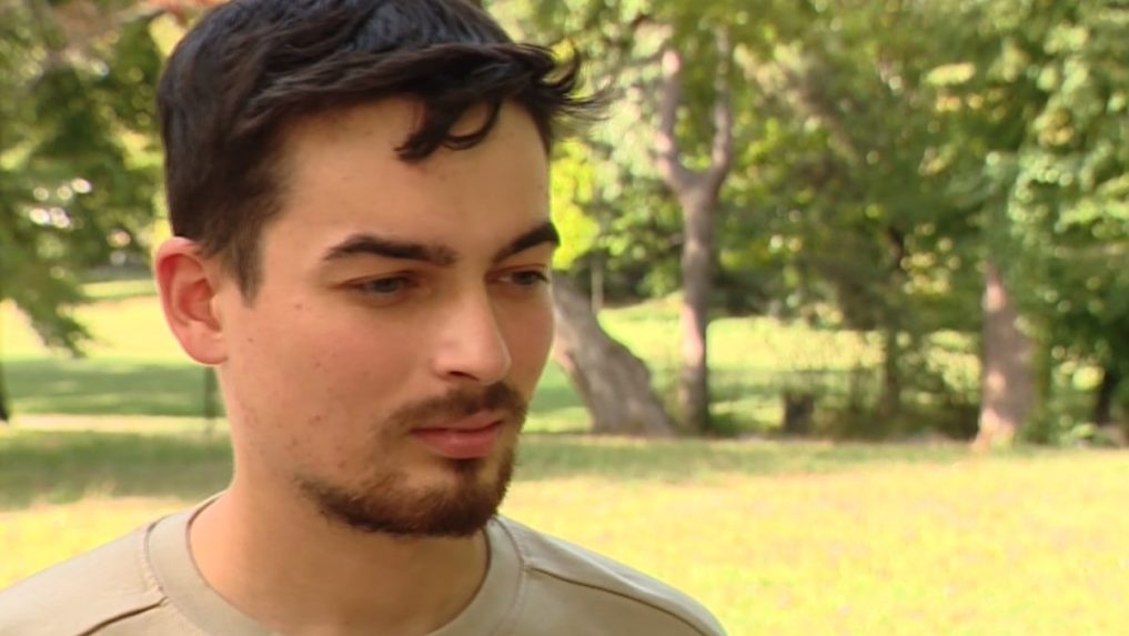 onkologický pacient, aktivista z Mladí proti fašizmu Marek Mach.