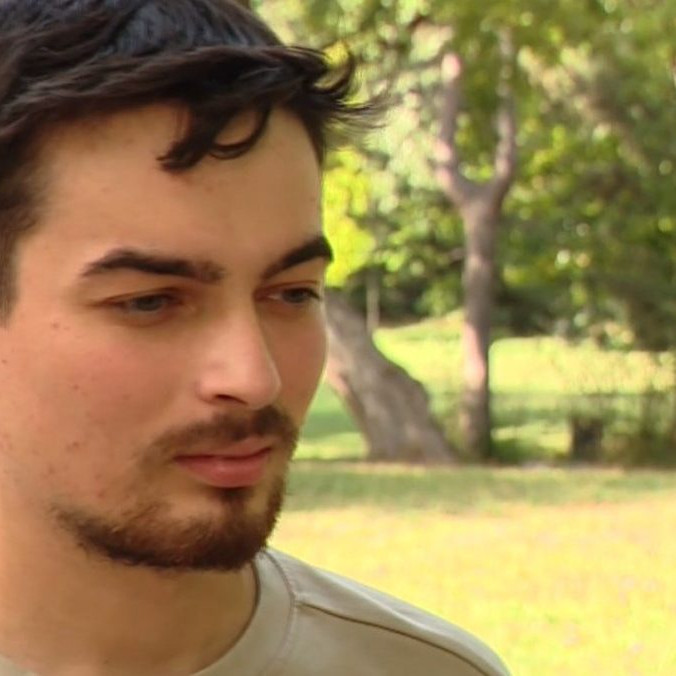 onkologický pacient, aktivista z Mladí proti fašizmu Marek Mach.