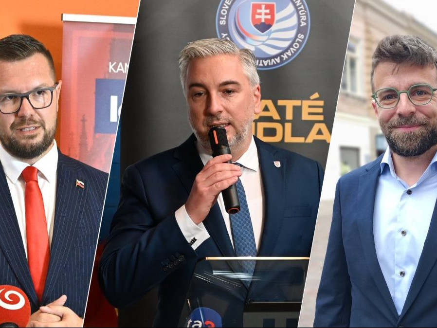 Na snímke Igor Šimko, Rastislav Trnka a Marián Porvažník.
