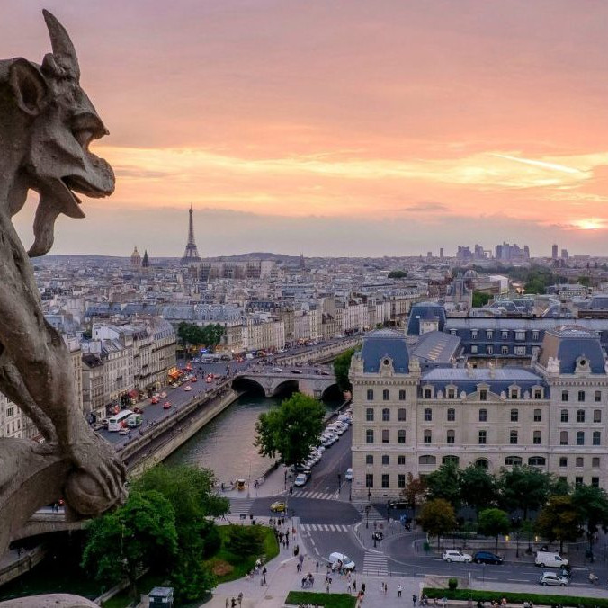 pohľad na Paríž