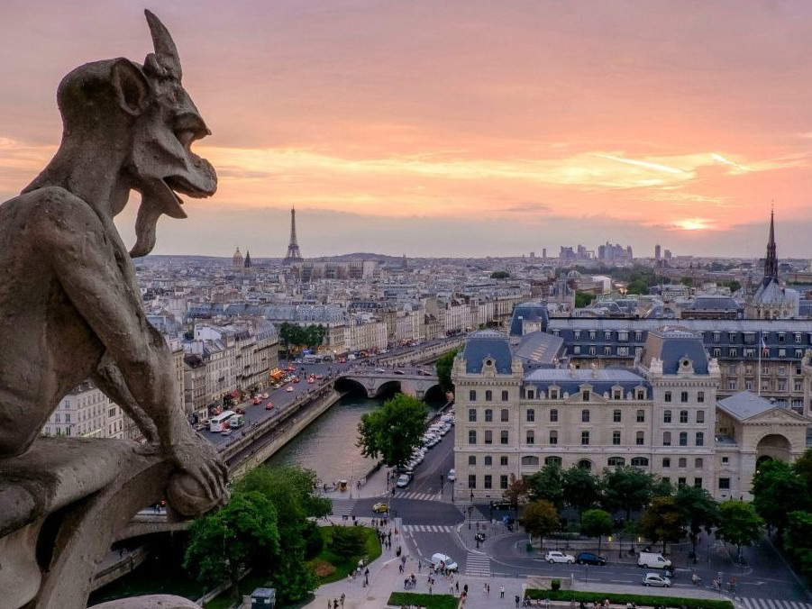 pohľad na Paríž