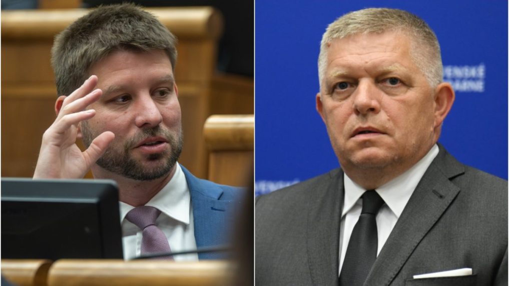 Na kombosnímke Michal Šimečka a Robert Fico.