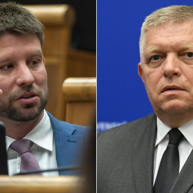 Na kombosnímke Michal Šimečka a Robert Fico.