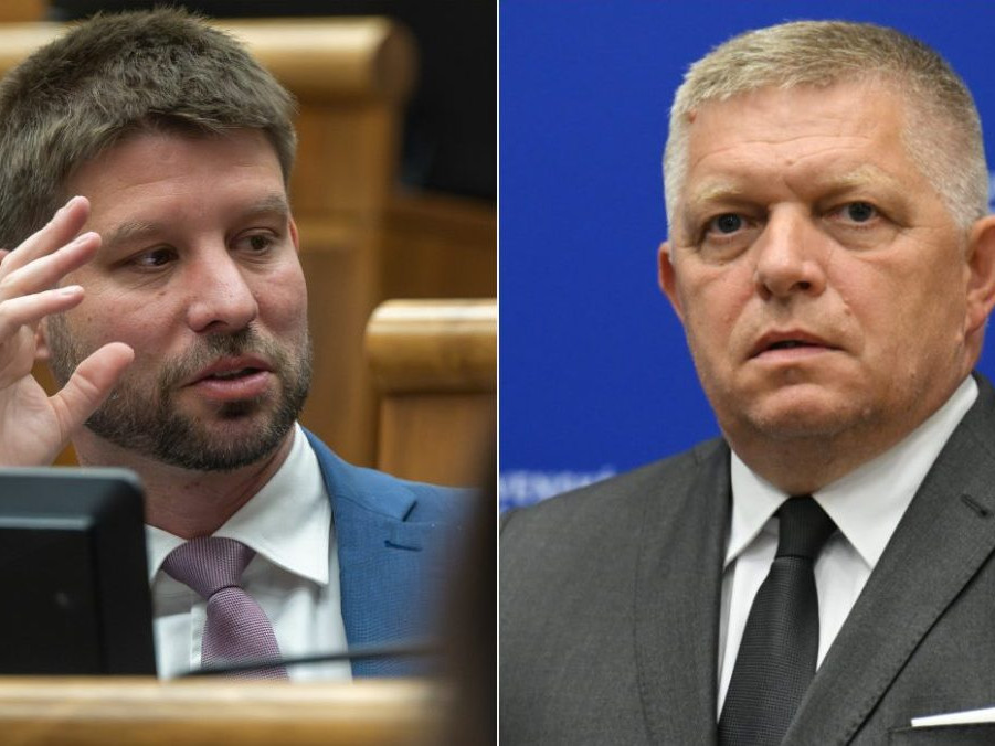 Na kombosnímke Michal Šimečka a Robert Fico.