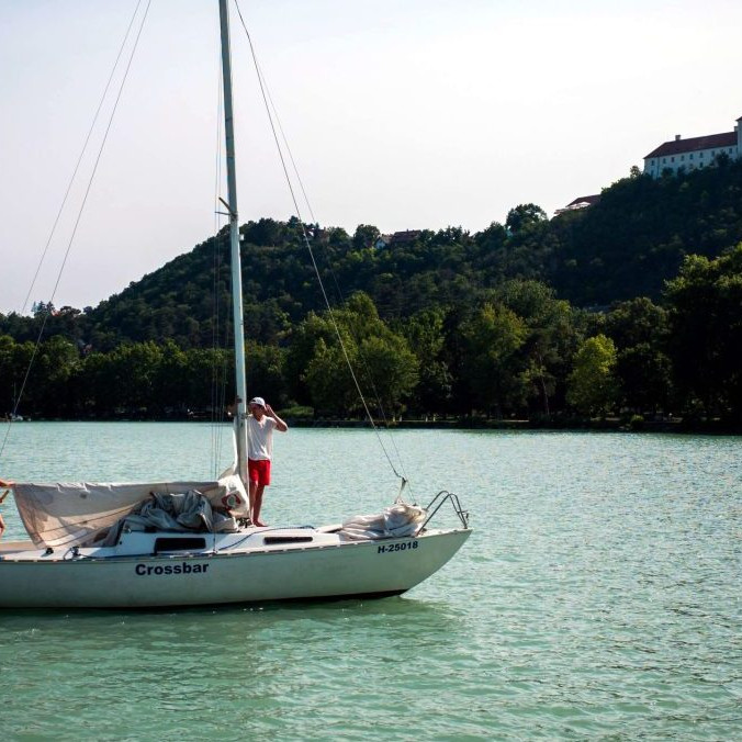 Na snímke Balaton.