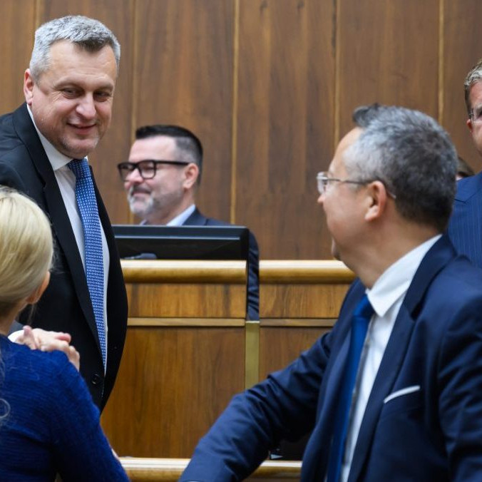 Zľava Denisa Saková, Andrej Danko, Ladislav Kamenický a Peter Žiga.