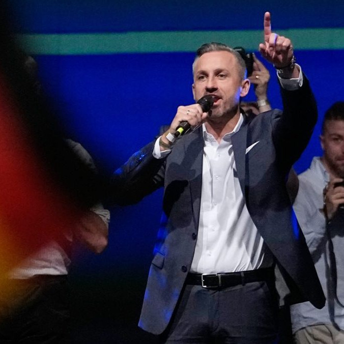 Na snímke líder strany AfD Ulrich Siegmund.