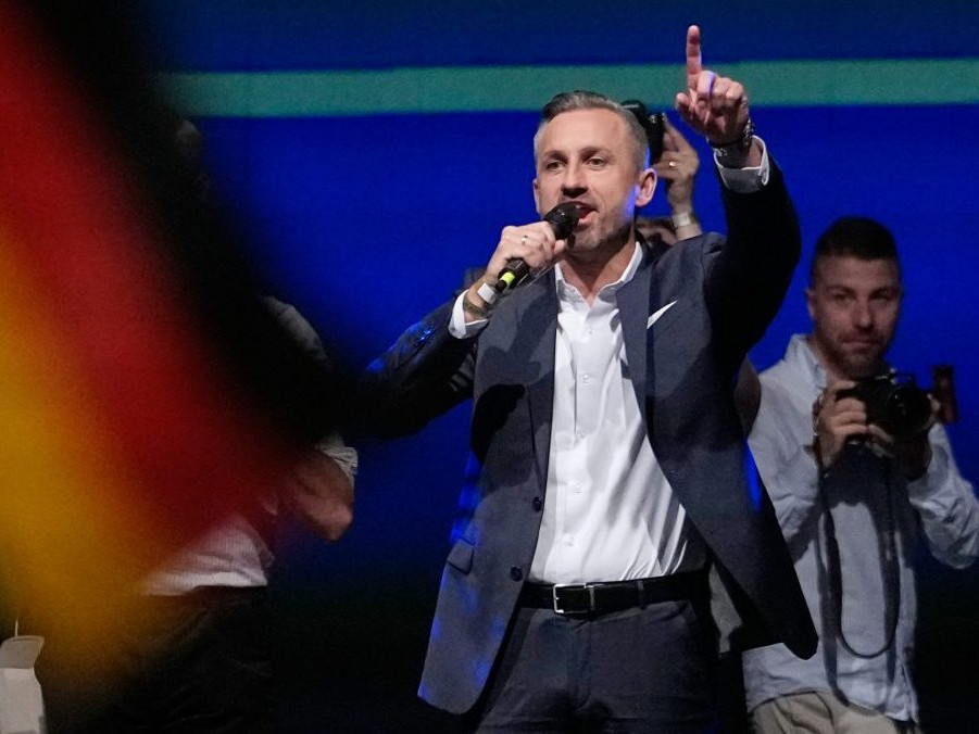 Na snímke líder strany AfD Ulrich Siegmund.