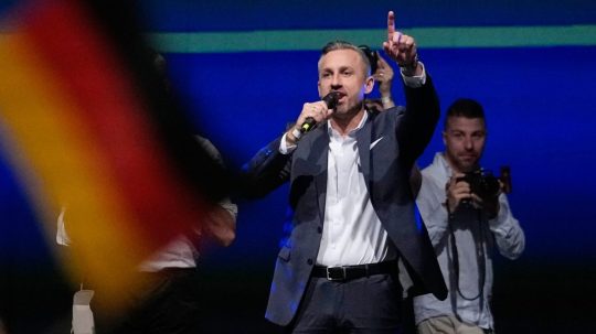 Na snímke líder strany AfD Ulrich Siegmund.