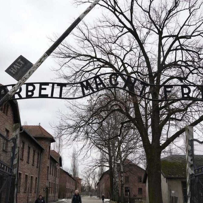 Na snímke koncentračný a vyhladzovací tábor Auschwitz-Birkenau pri Osvienčime.