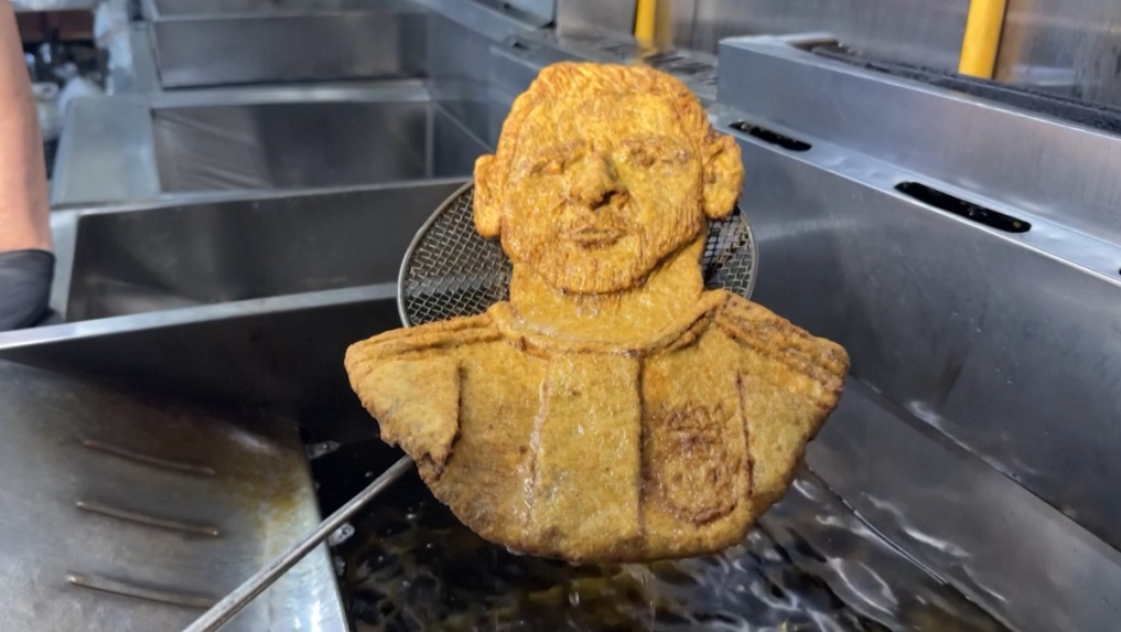 Milanesa s podobizňou Lionela Messiho.