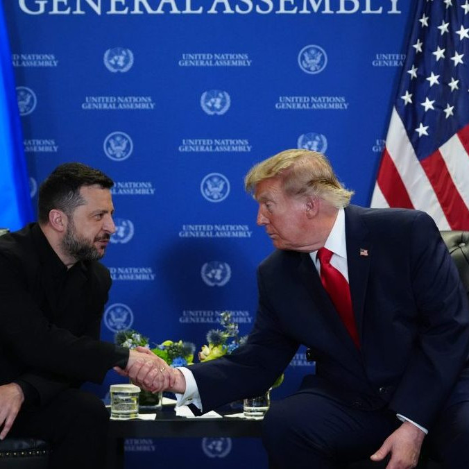 Volodymyr Zelenskyj a Donald Trump.
