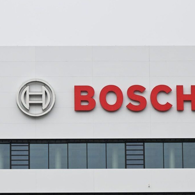 Na ilustračnej snímke logo Bosch.