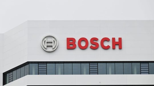 Na ilustračnej snímke logo Bosch.