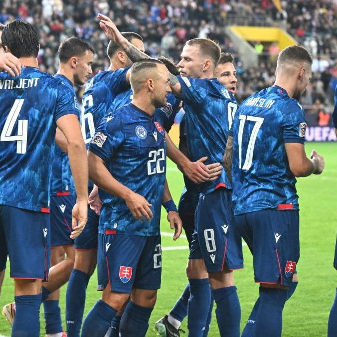 Gólová radosť slovenských futbalistov.