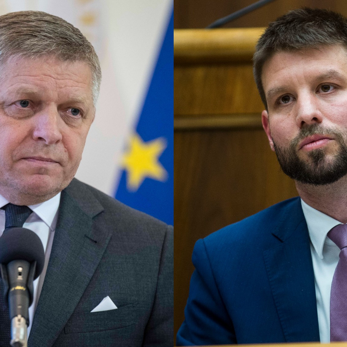 Robert Fico a Michal Šimečka