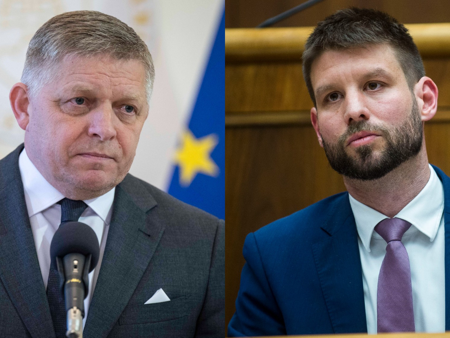Robert Fico a Michal Šimečka