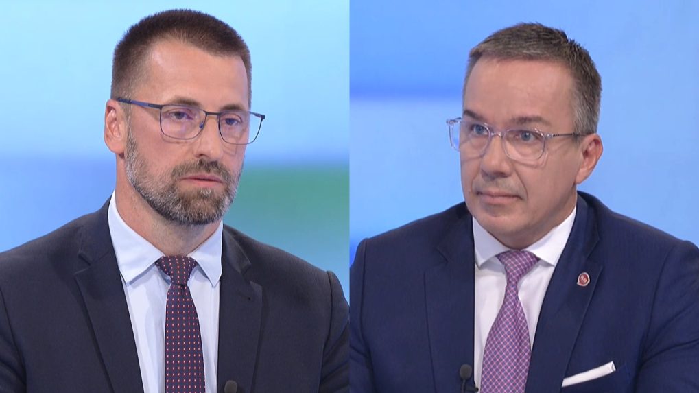 Marián Viskupič (SaS) a Erik Tomáš v relácii O 5 minút 12.