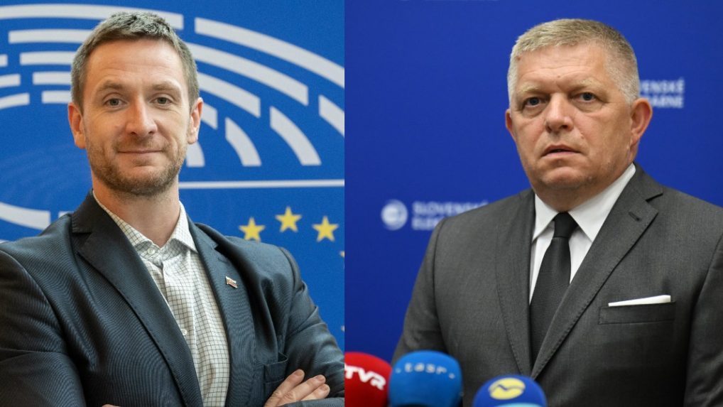 Milan Uhrík a Robert Fico