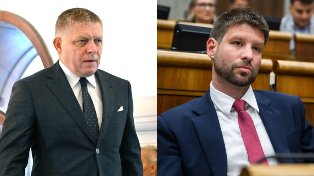 Robert Fico a Michal Šimečka.