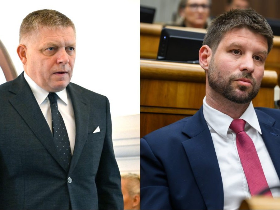 Robert Fico a Michal Šimečka.