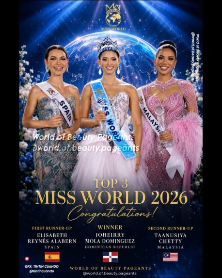 Miss World a obe vicemiss.