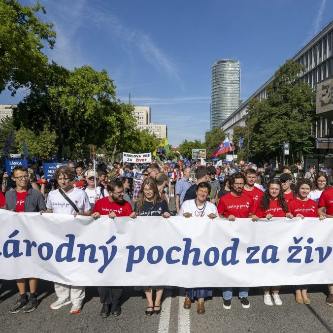 Národný pochod za život v Bratislave.