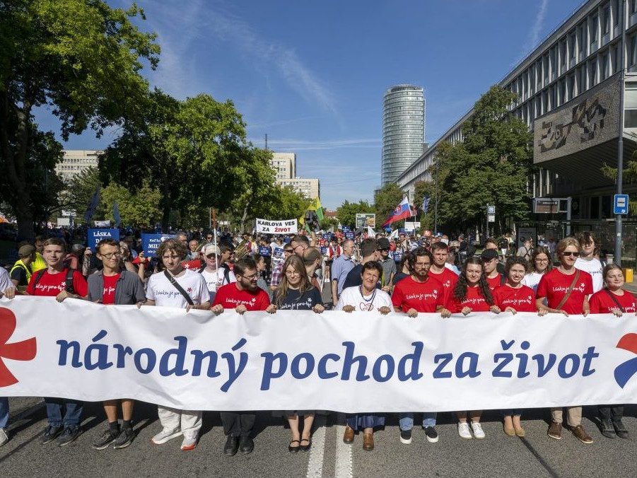 Národný pochod za život v Bratislave.