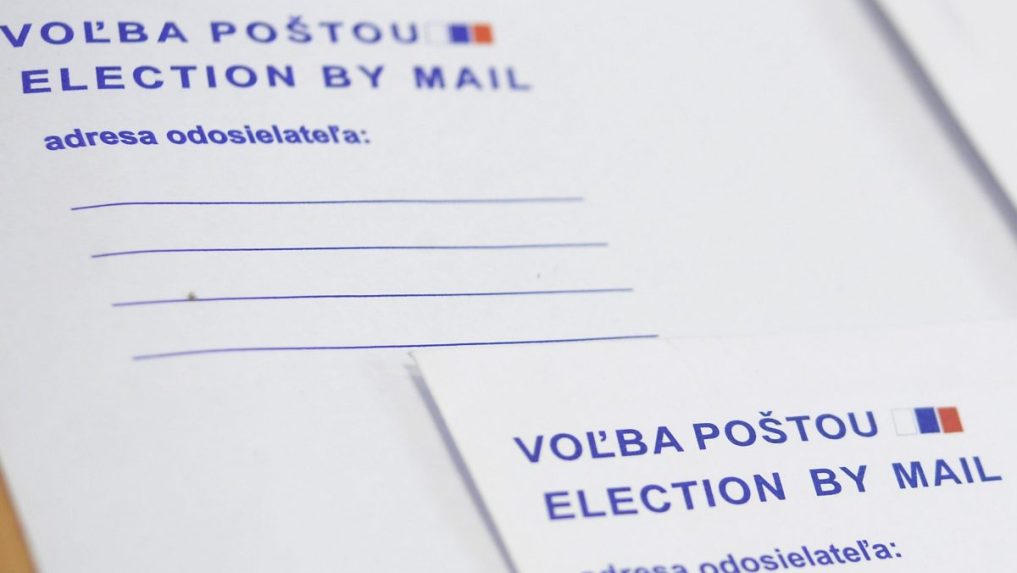 Obálka pre voľbu poštou.