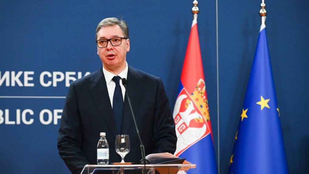 Na snímke Aleksandar Vučič.
