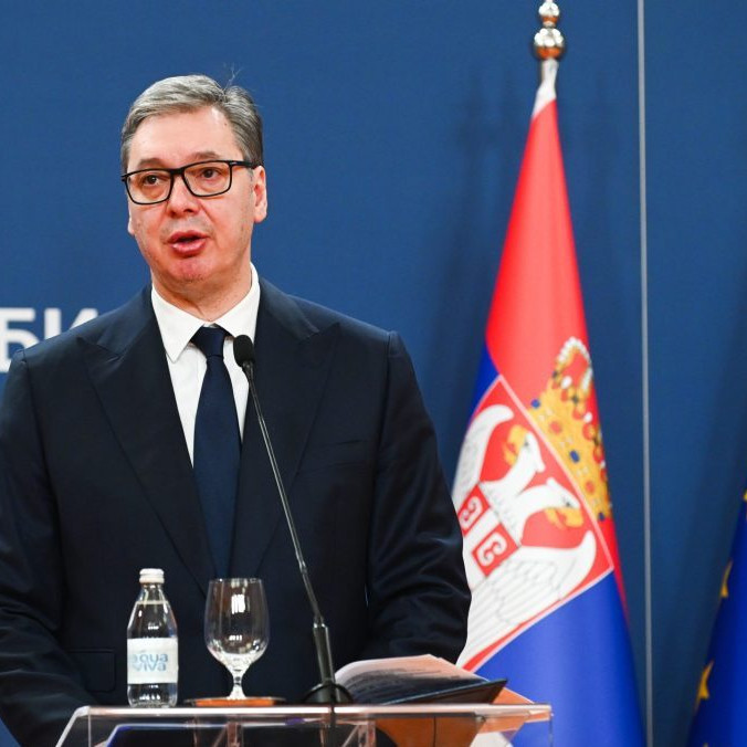 Na snímke Aleksandar Vučič.