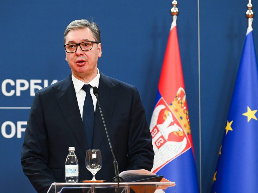 Na snímke Aleksandar Vučič.