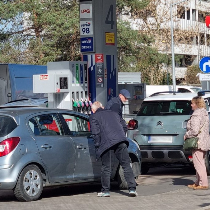 čerpacia stanica v Poľsku