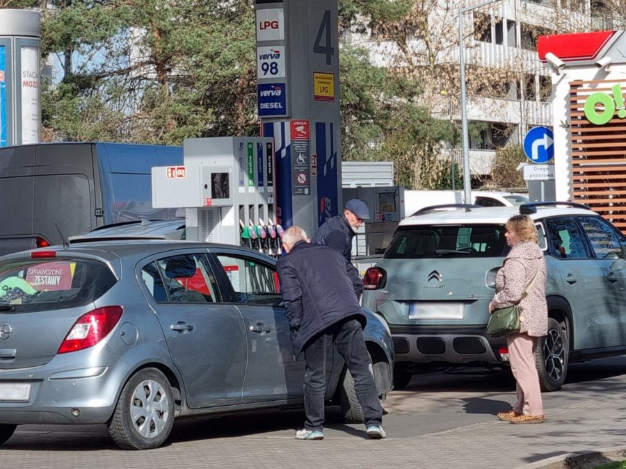 čerpacia stanica v Poľsku