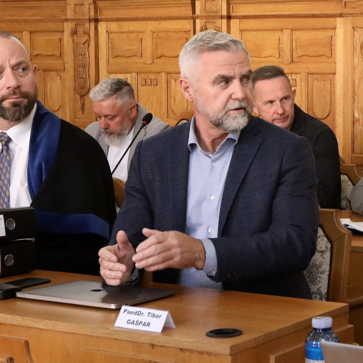 Tibor Gašpar a obhajca Marek Para.