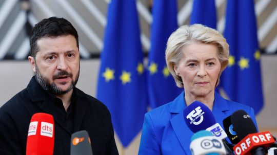V. Zelenskyj a U. von der Leyenová