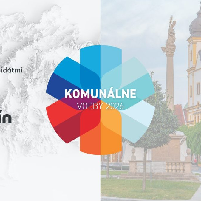 Na snímke grafika k diskusii kandidátov na post primátora Trenčína.