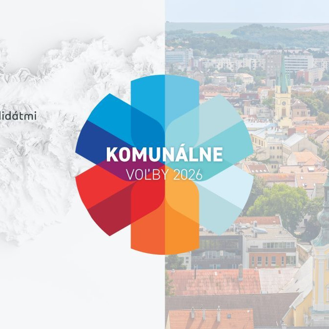 Na snímke grafika k diskusii kandidátov na post primátora Nitry.