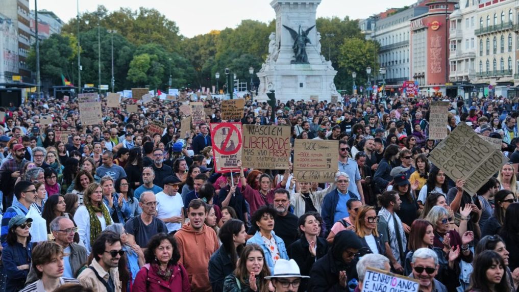 Protest v portugalskom Lisabone.