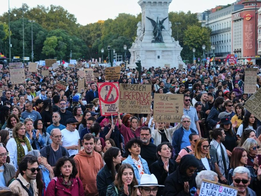 Protest v portugalskom Lisabone.