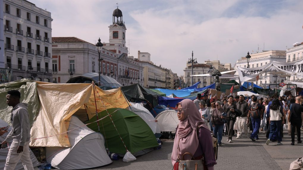demonštrácia v Madride