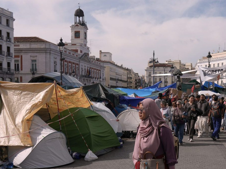 demonštrácia v Madride