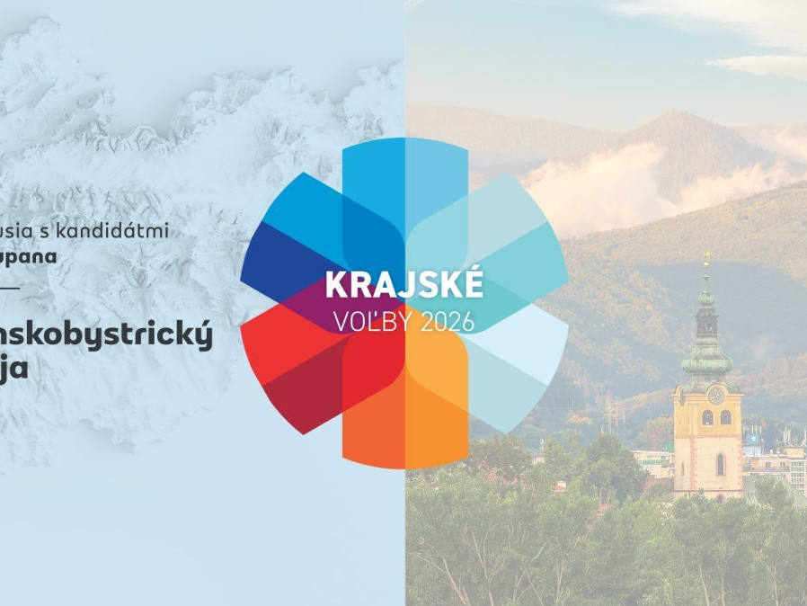 Na snímke grafika k diskusii s kandidátmi na župana Žilinského samosprávneho kraja.
