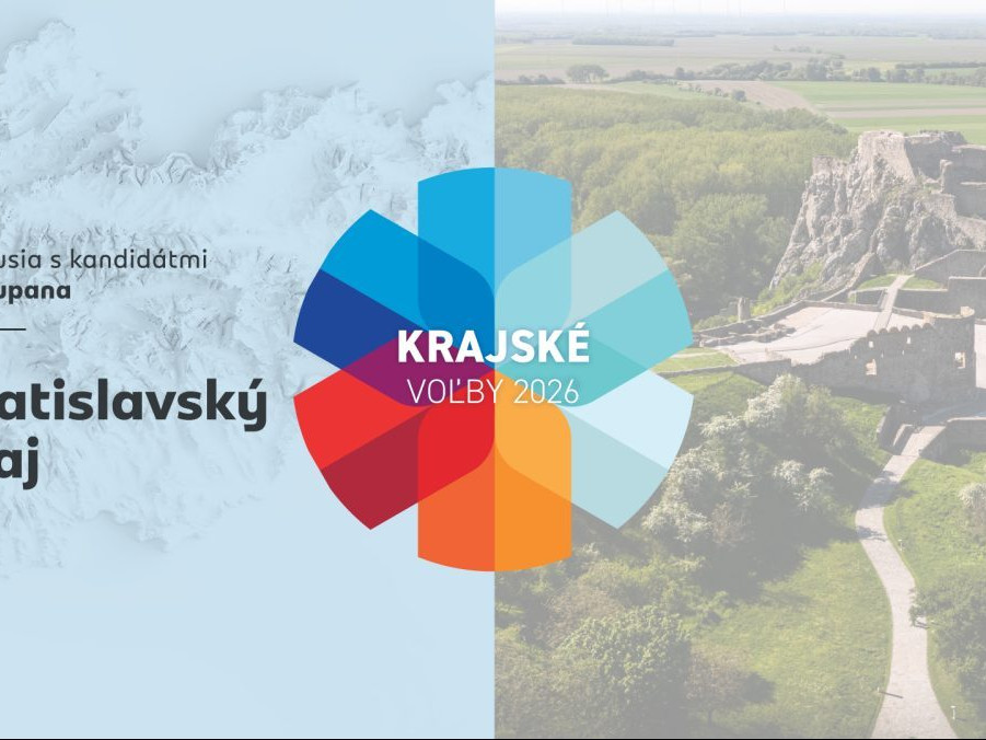 Diskusia kandidátov na post župana Bratislavského kraja.